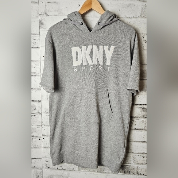 DKNY Outline Logo Hooded Sneaker Dress - Picture 2 of 9